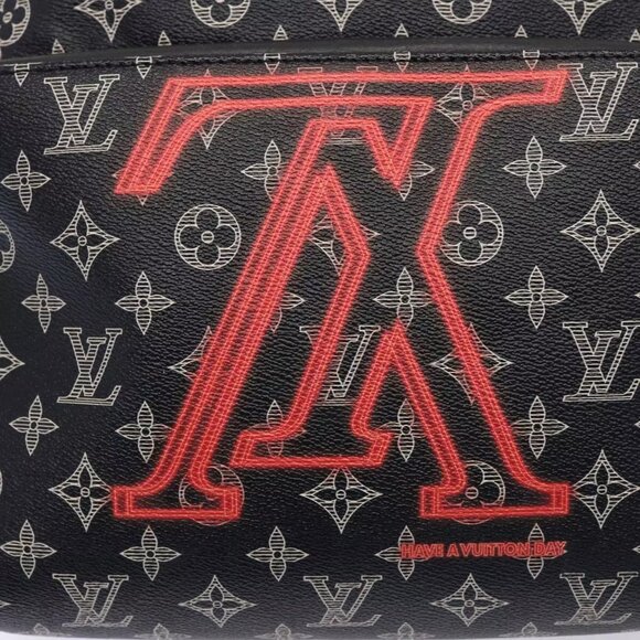 LOUIS VUITTON Monogram Ink Apollo Backpack Navy Red White - Picture 8 of 16